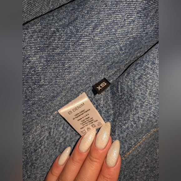 4. NWOT EB DENIM AVA VEST IN MID DENIM - Picture 7 of 8